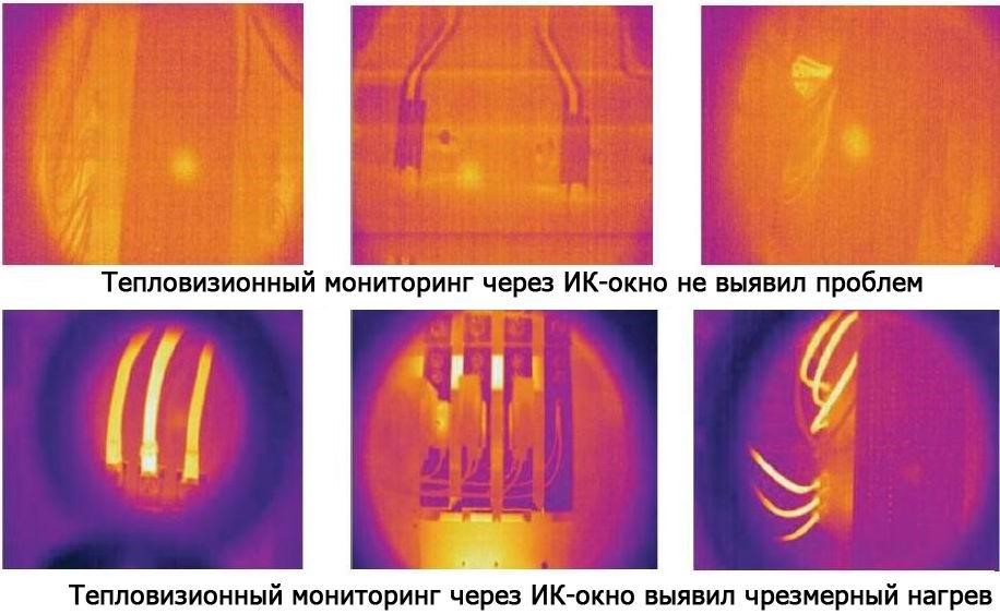 Инфракрасное окно обеспечивает достаточную видимость для того, чтобы выявить неисправность